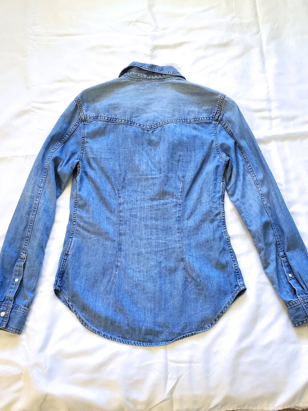 Denim Button-up Top - Picture 4 of 12
